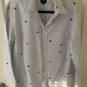 Nautical flag J. Crew Oxford shirt